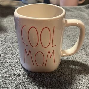Rae Dunn White and Red Ceramic Mug Cool Mom